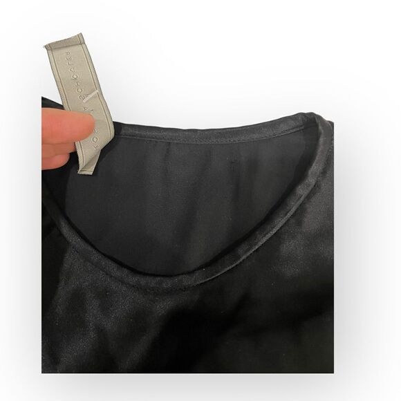 Proenza Schouler Black Silk Long Sleeve Detail Blouse - Picture 12 of 15